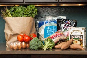 Fitnes pəhrizi üçün super market alış-verişi